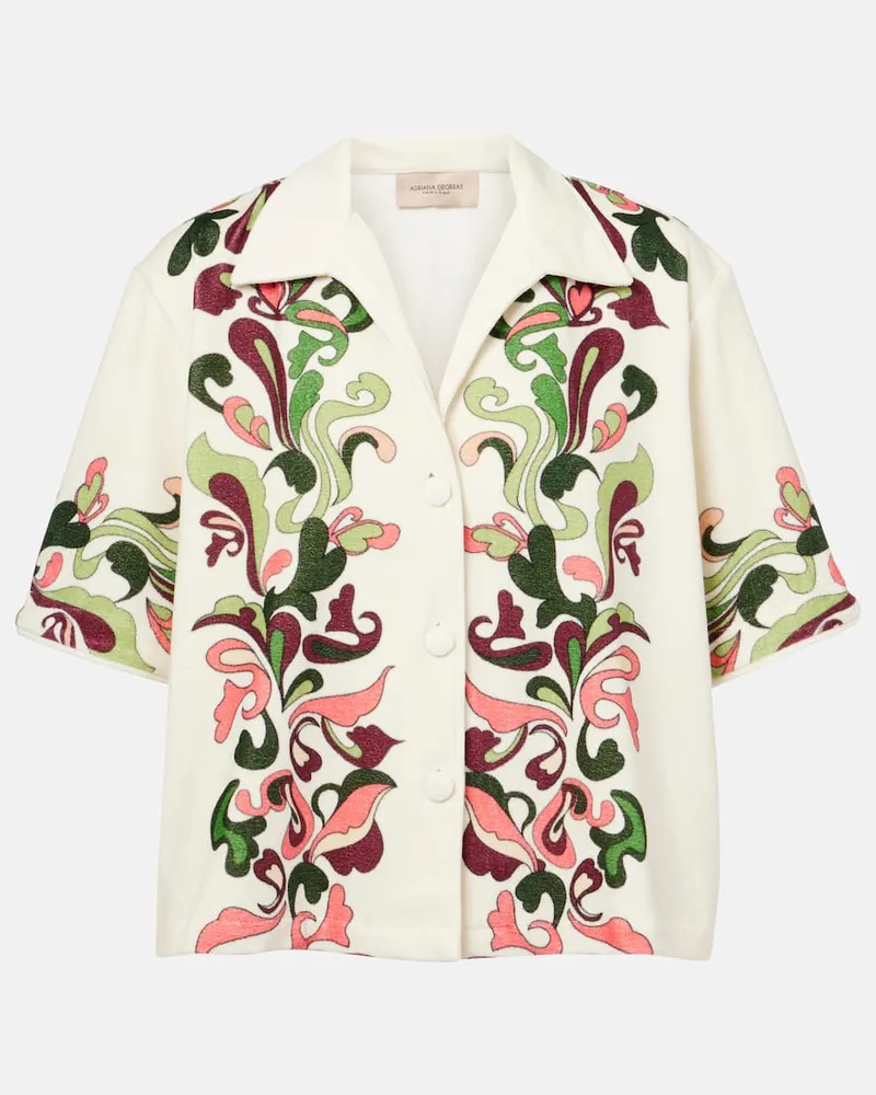 Adriana Degreas Camicia bowling Inamorata Bianco