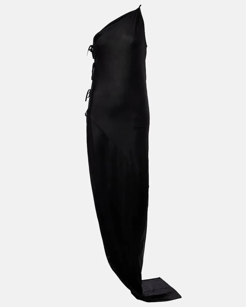 Rick Owens DRKSHDW - Abito lungo Taco in jersey Nero