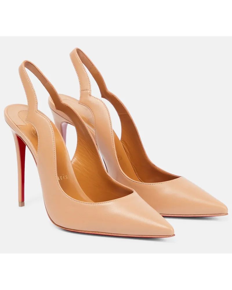 Christian Louboutin Pumps Nudes Hot Chick in pelle Neutro