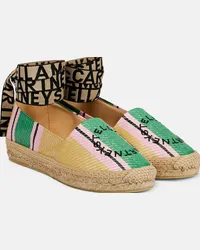 Stella McCartney Espadrillas Gaia a righe con logo Multicolore