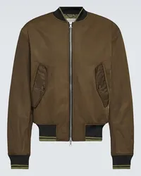 Dries van Noten Bomber in tessuto tecnico Verde