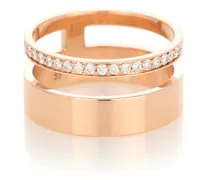 Anello Berbere Module in oro rosa 18kt con diamanti