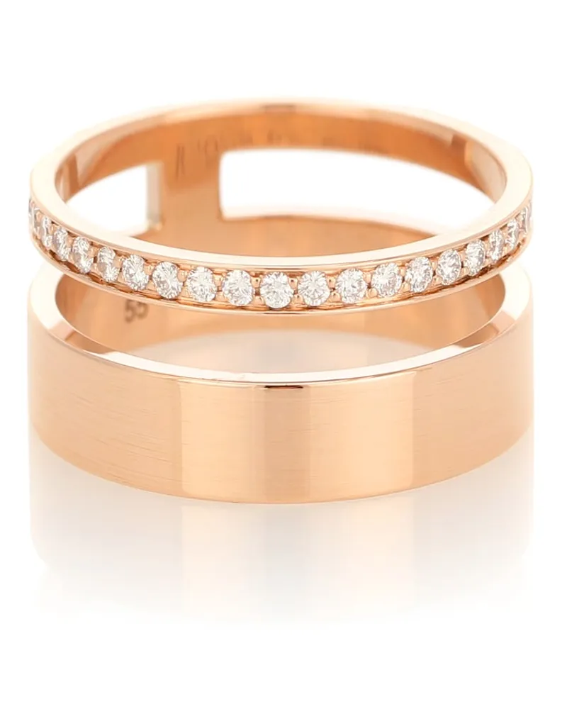 Repossi Anello Berbere Module in oro rosa 18kt con diamanti Oro