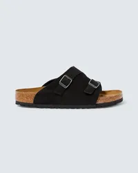 Birkenstock Sandali Zurigo in suede Nero