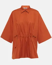 Max Mara Camicia March in popeline di cotone Arancione