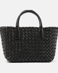 Bottega Veneta Borsa Cabat Mini in pelle Nero