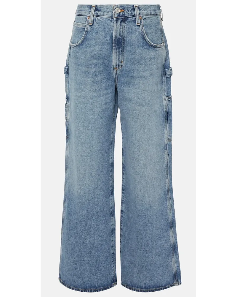 AGOLDE Jeans Magda a gamba larga Blu