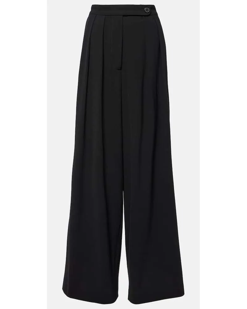 Dries van Noten Pantaloni in misto lana Nero