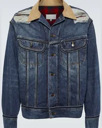 Maison Margiela Giacca di jeans distressed Blu