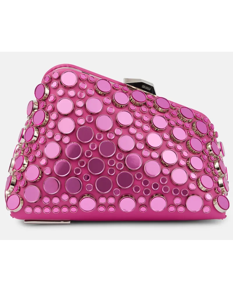 ATTICO Clutch Midnight in pelle Rosa