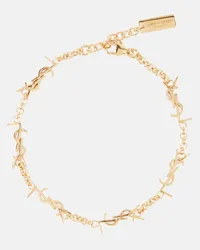 Saint Laurent Bracciale a catena YSL Oro