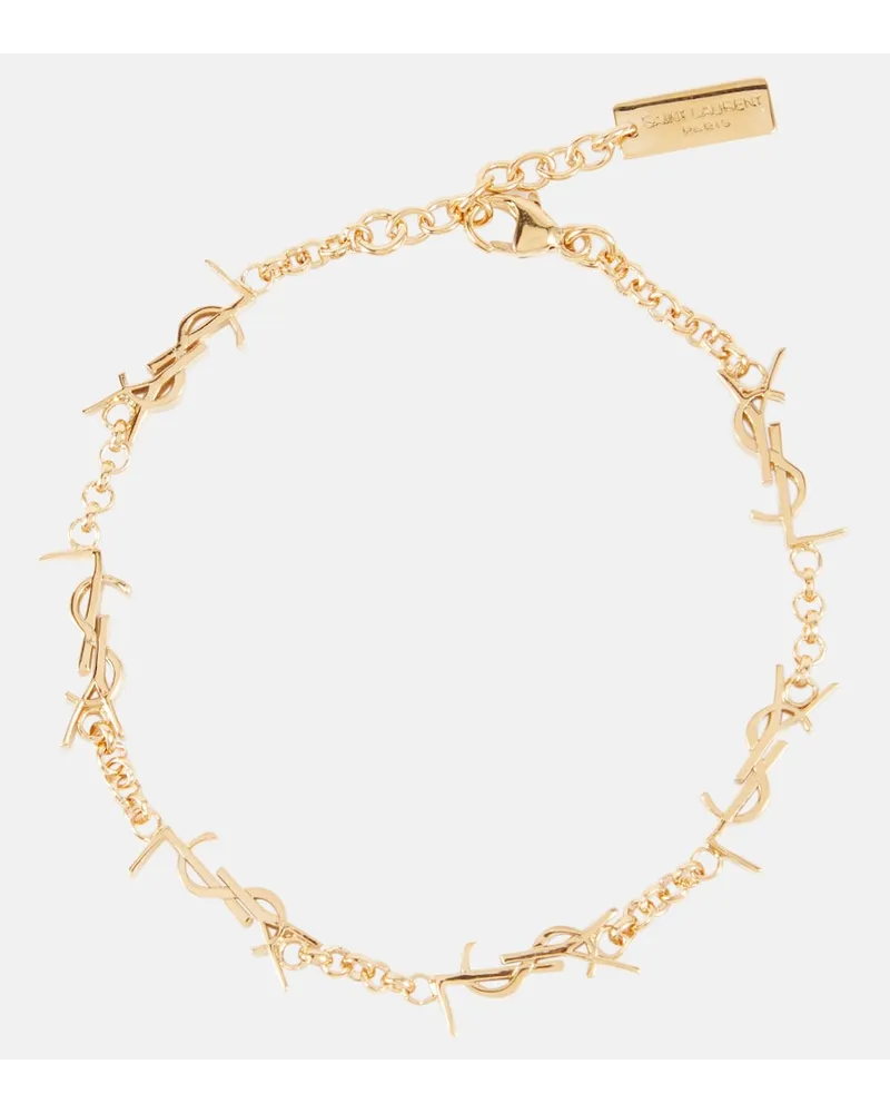 Saint Laurent Bracciale a catena YSL Oro