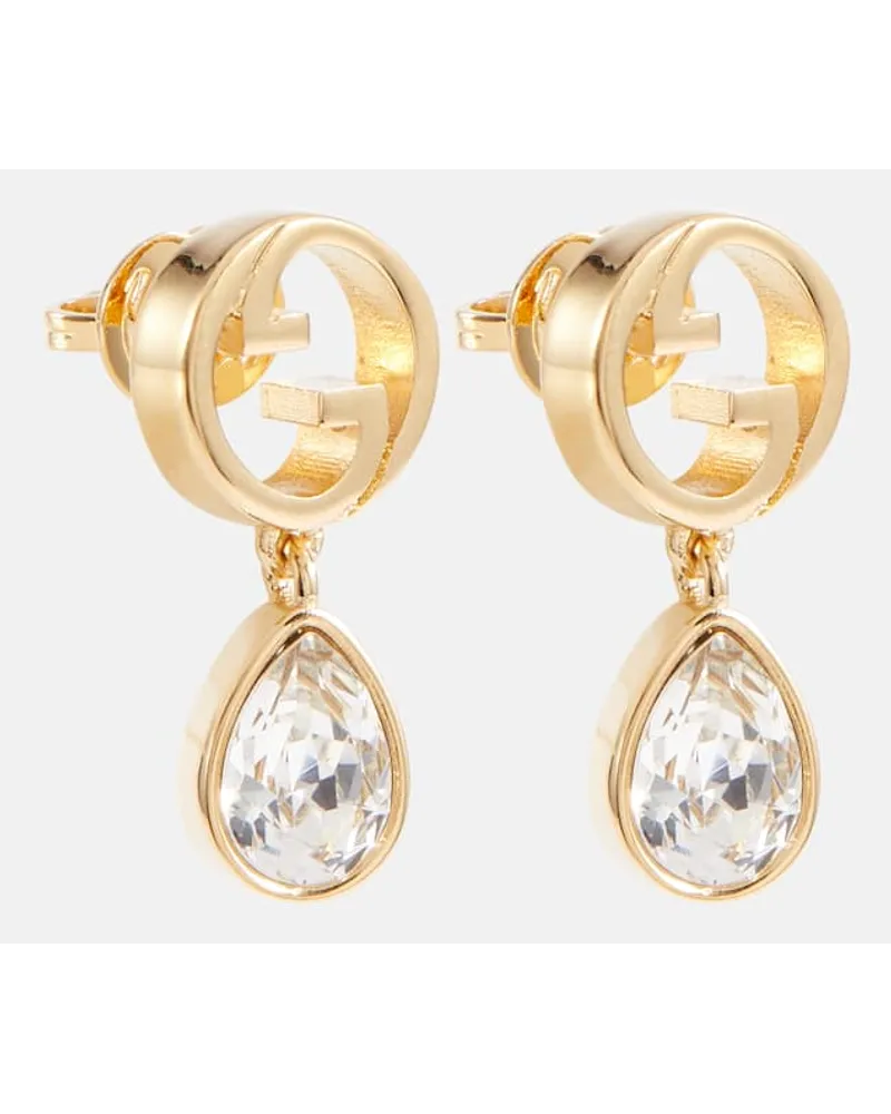 Gucci Orecchini Gucci Blondie con cristalli e perle bijoux Oro