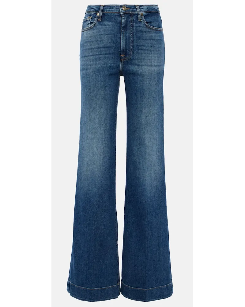 7 for all mankind Jeans flared Modern Dojo a vita alta Blu