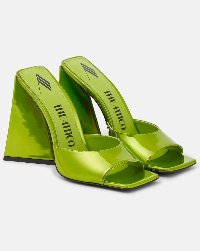 ATTICO Mules Devon in similpelle Verde