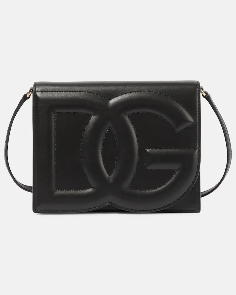 Dolce & Gabbana Borsa a spalla DG in pelle Nero