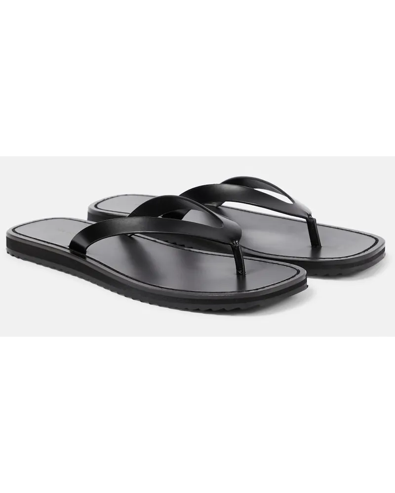 The Row Sandali infradito in pelle Nero