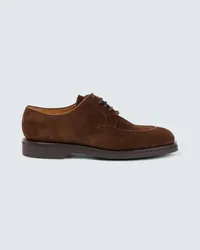 John Lobb Stringate Rydal in suede Marrone