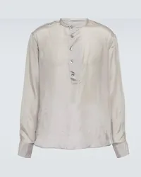 Giorgio Armani Camicia in seta Grigio