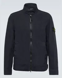 Stone Island Giacca Compass in misto lino Blu