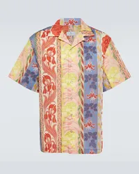 Etro Camicia bowling in cotone con stampa Multicolore