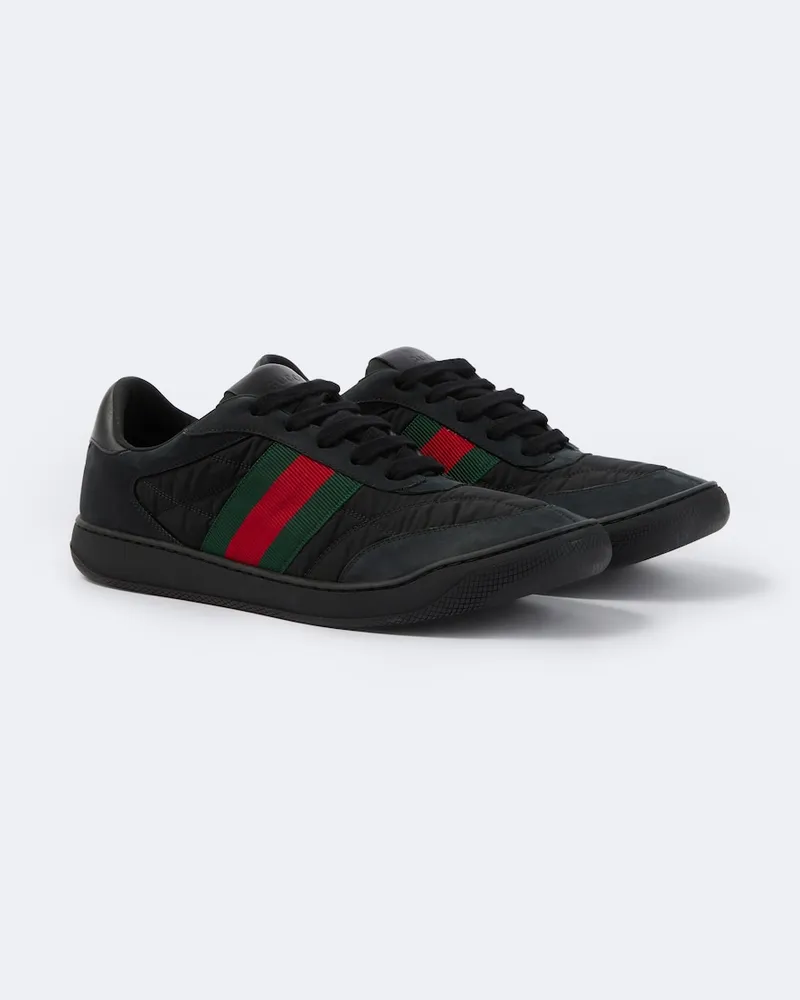 Gucci Sneakers Screener con pelle Nero