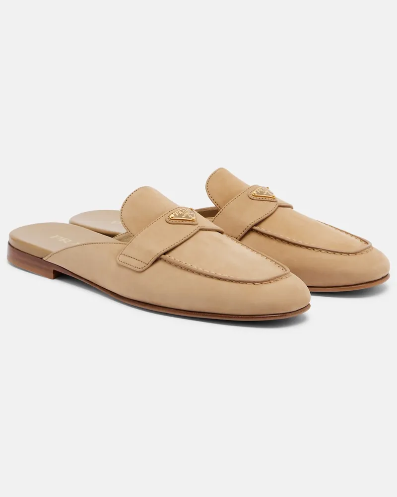 Prada Mules in suede Beige
