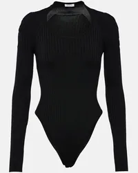 Alaïa Alaïa Body in maglia a coste Nero