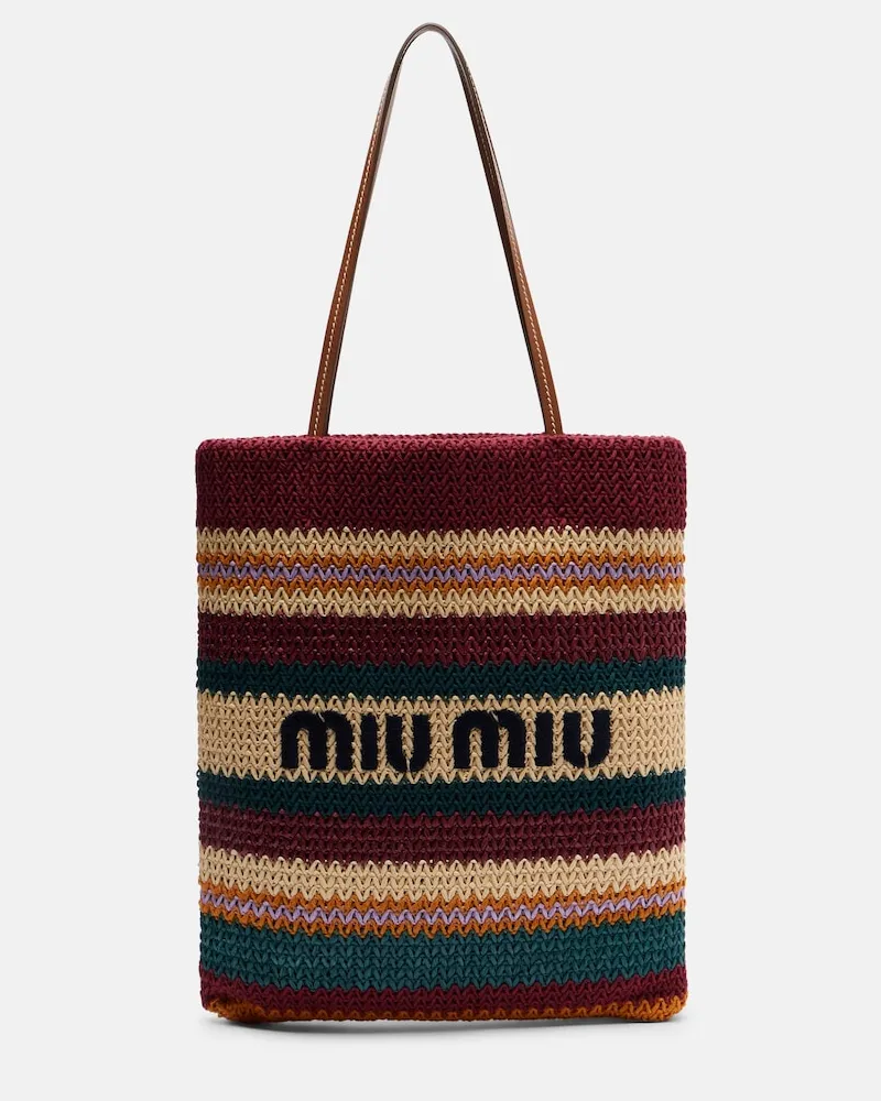 Miu Miu Borsa con logo Multicolore