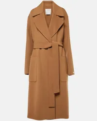 SPORTMAX Cappotto Veleno in lana vergine Marrone