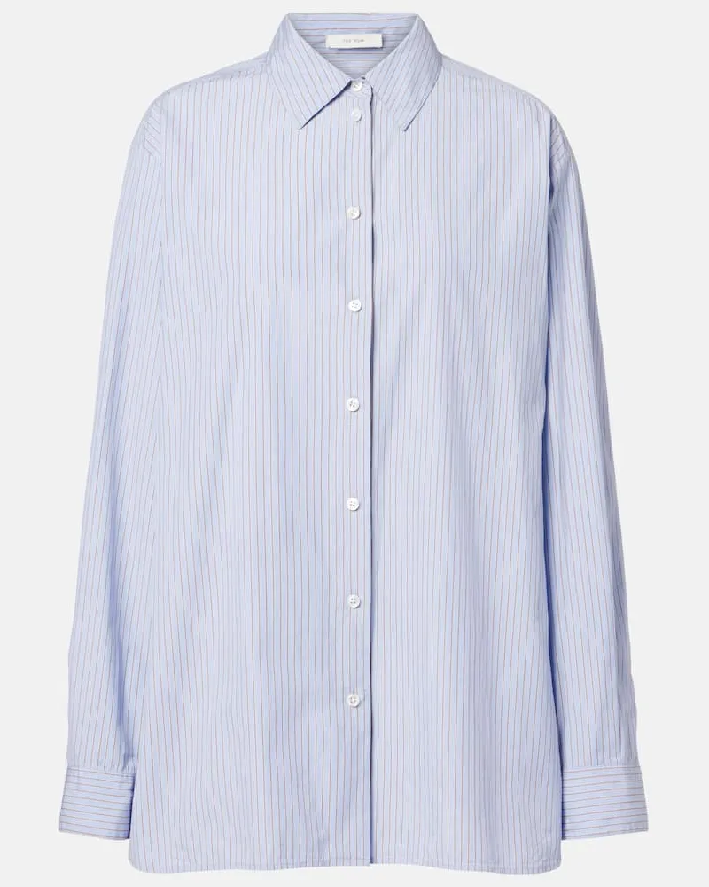 The Row Camicia in cotone a righe Viola