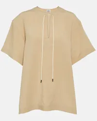 Totême Top con laccetti Beige