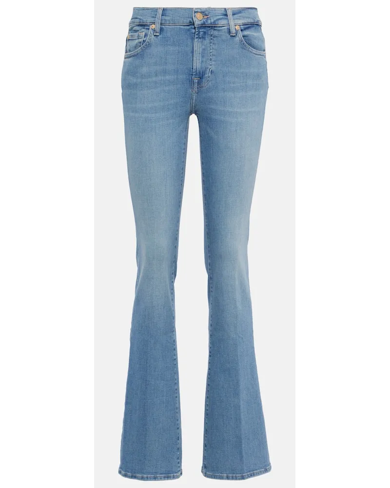7 for all mankind Jeans bootcut a vita media Blu