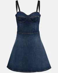 Dolce & Gabbana Miniabito bustier di jeans Blu