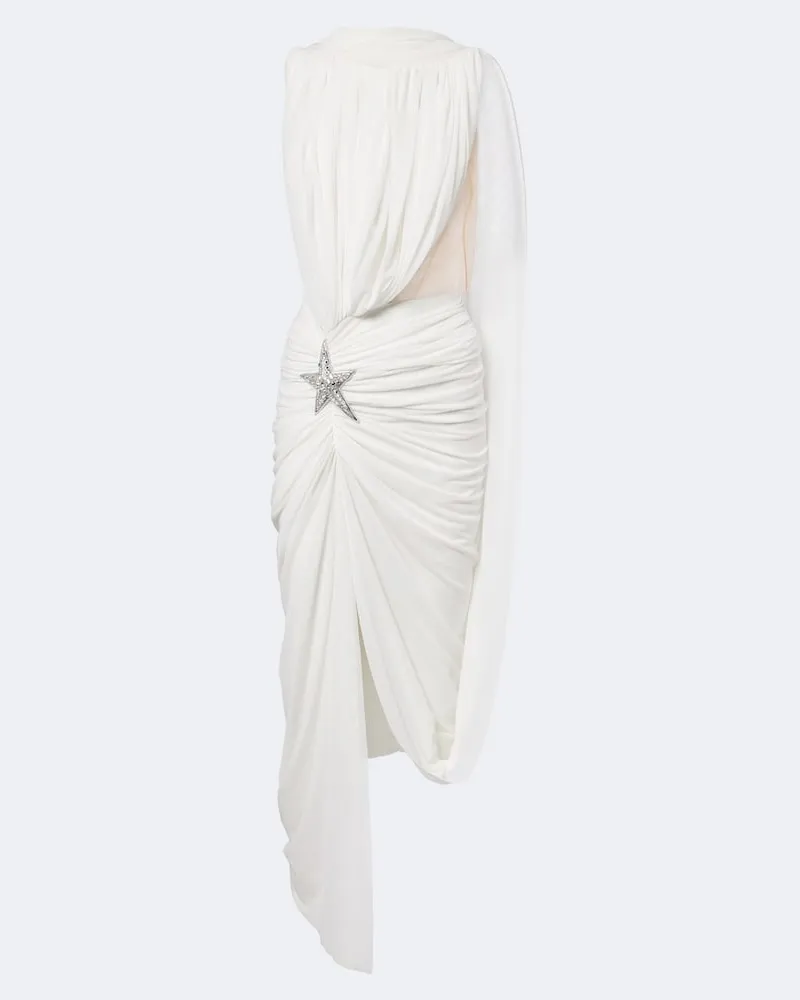 David Koma Abito midi asimmetrico Bianco