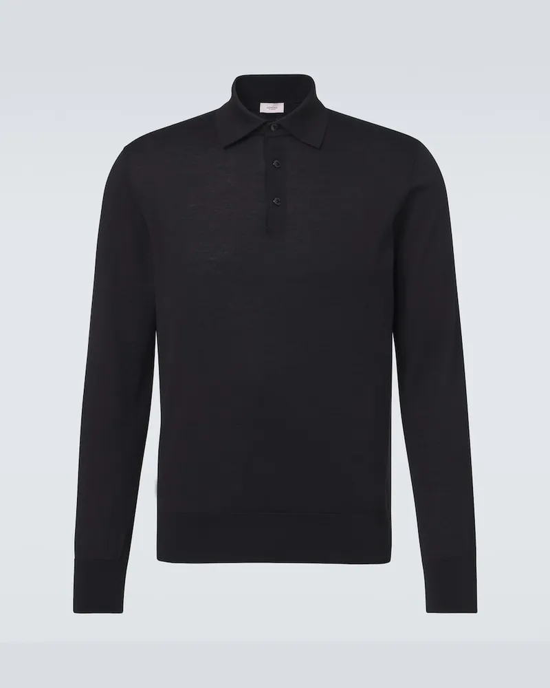 AGNONA Pullover polo in lana Nero
