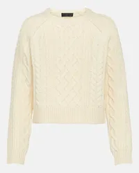 Nili Lotan Pullover Coras in lana a trecce Bianco