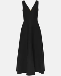 Valentino Garavani Abito midi in Crêpe Couture Nero