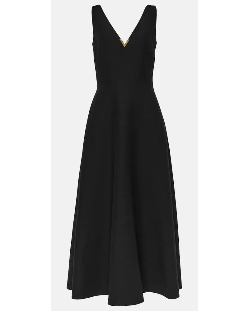 Valentino Garavani Abito midi in CrÃªpe Couture Nero