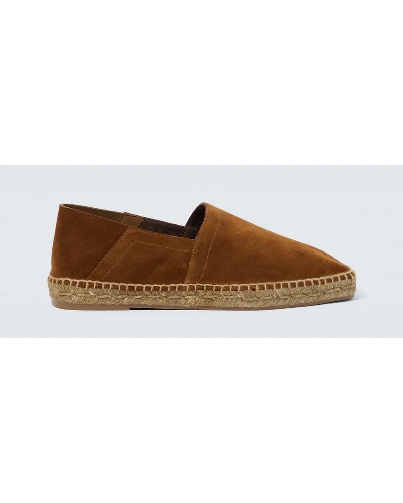 Tom Ford Espadrillas Barnes in suede Marrone