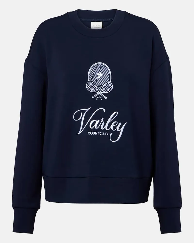 Varley Felpa Rasco in jersey con logo Blu