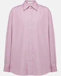 The Row Camicia oversize Attica in popeline di cotone Rosa