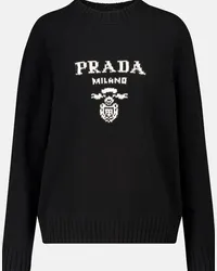 Prada Pullover in lana e cashmere Nero