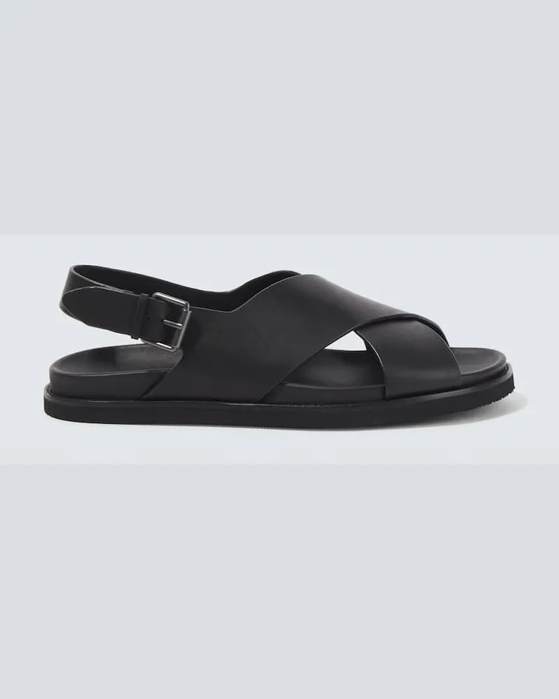 Ralph Lauren Sandali slingback Zane in pelle Nero