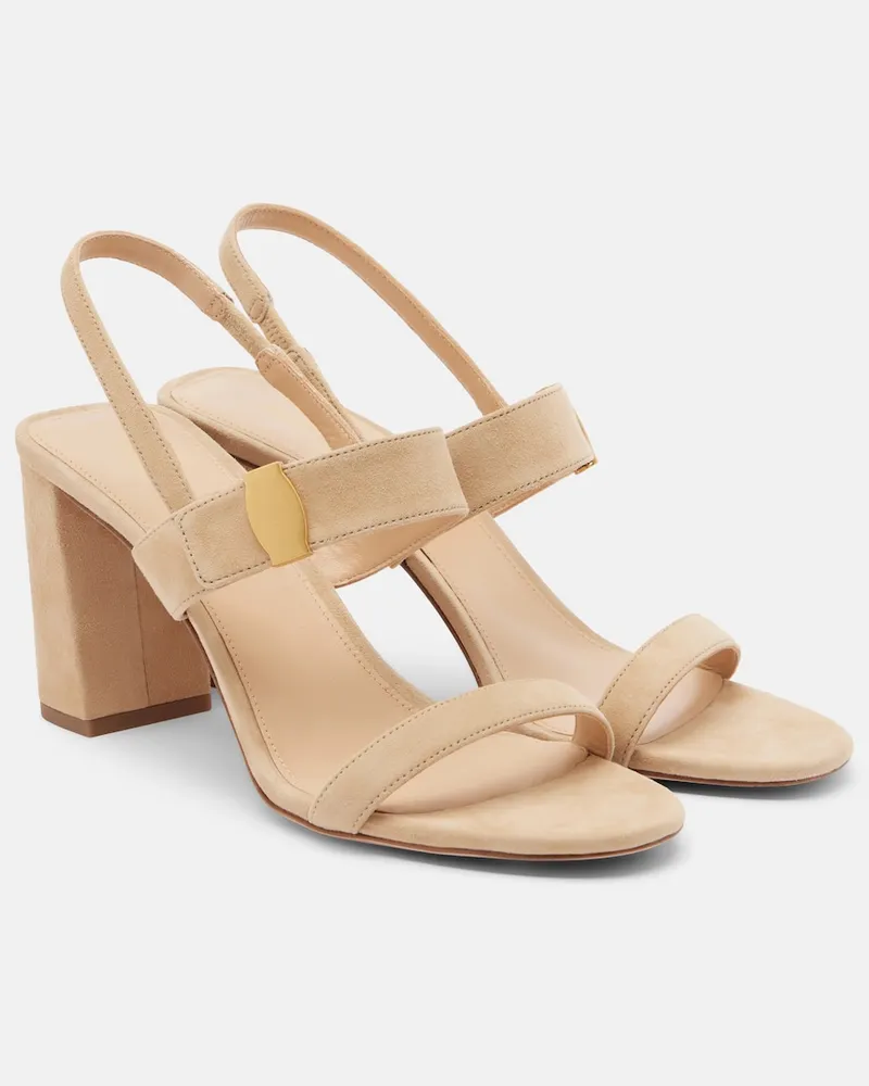 Veronica Beard Sandali in suede Beige