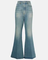 Victoria Beckham Jeans flared a vita alta Blu