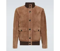 Tod Bomber in suede