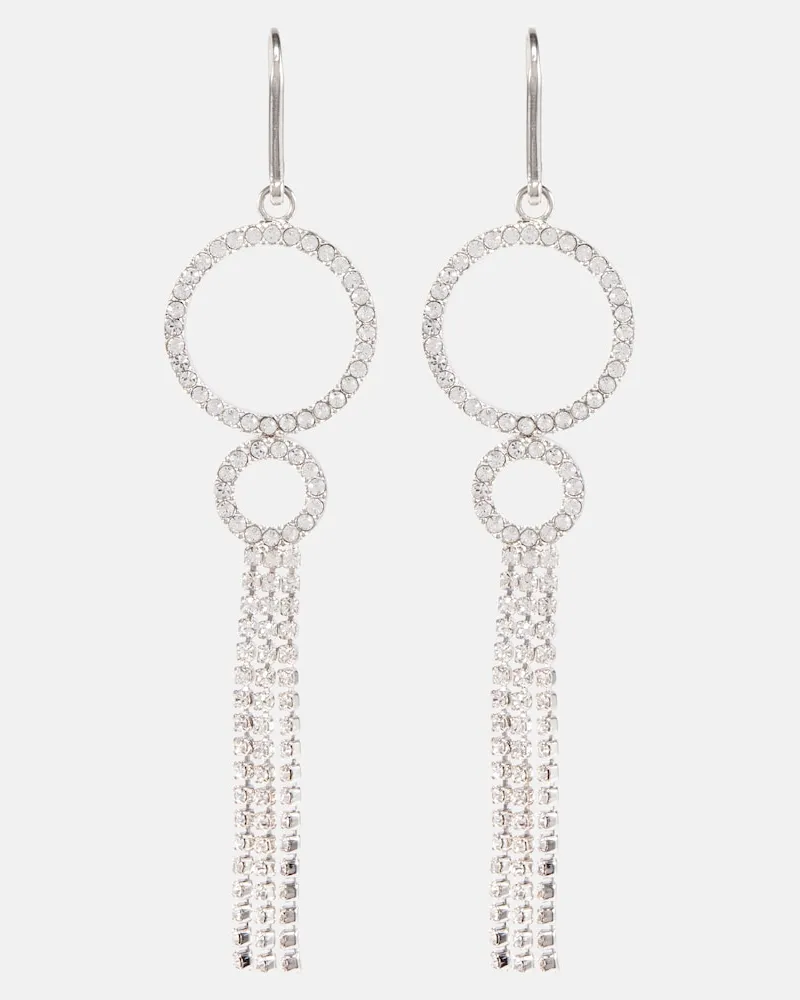 Isabel Marant Orecchini Disco Ring con decorazioni Argento