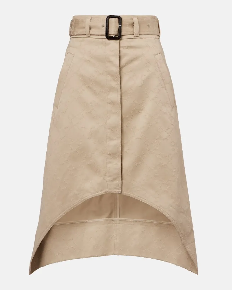 Givenchy Gonna midi Monogram 72 in twill Beige