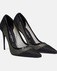 Dolce & Gabbana Pumps in pelle con mesh Nero